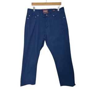 Alesbury Pants Mens 33/30 Blue Relaxed Fit Cotton Trousers Casual normcore